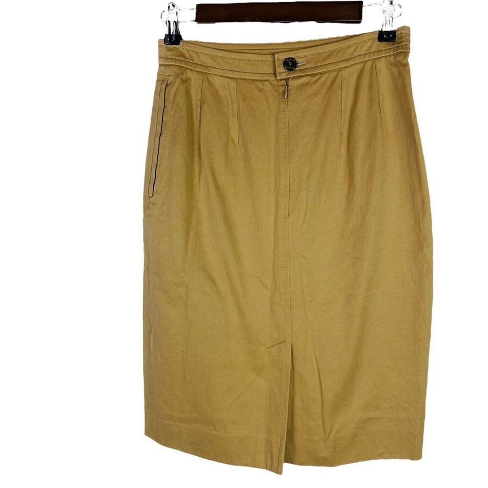 Yves Saint Laurent F38 Riva Gauche Cotton Pencil Skirt